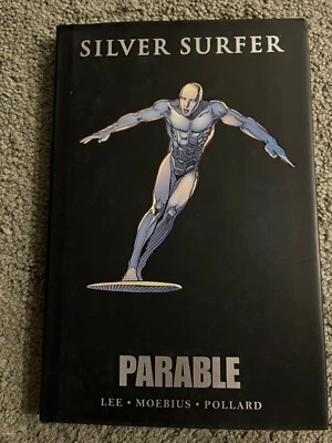 SILVER SURFER PARABLE HARDCOVER/HC GRAPHIC NOVEL-*REPRINTS COMPLETE SET MOEBIUS - Image 1 of 2
