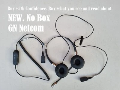 New (without box) GN Netcom 2409-820-204 Headset with Mic. GN Netcom Binaural QD - Image 1 of 4