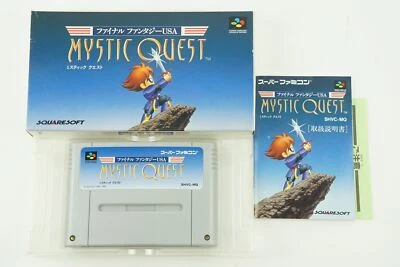 Final Fantasy USA Mystic Quest SNES SQUARE Nintendo Super Famicom Box From Japan - Image 1 of 2
