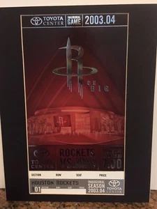 Houston Rockets Eröffnungsspiel RIESEN Ticket 11 x 14 - Bild 1 von 1