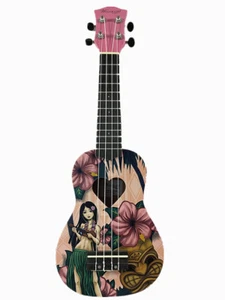 Woodnote Hawaiian Girl 21" Soprano Ukulele/Rosewood Fingerboard & Bridge/Bag - Picture 1 of 4