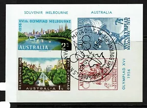 1956 Australia Souvenir Sheet, CTO (full gum) - S14151 - Picture 1 of 1