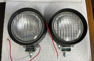 Work Lamp Round Neolite w/Rubber Housing-PAIR (Halogen Bulbs Included) - Picture 1 of 4