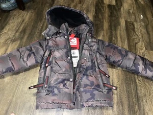 Canada Weather Gear Boys Snap-Up Full-Zip Jacket - Camouflage Size 5/6 - Picture 1 of 4
