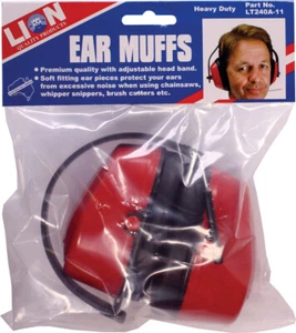 Lion Premium Quality Ear Muffs Adjustable Noise Protection Home Worksite Garage - Picture 1 of 1
