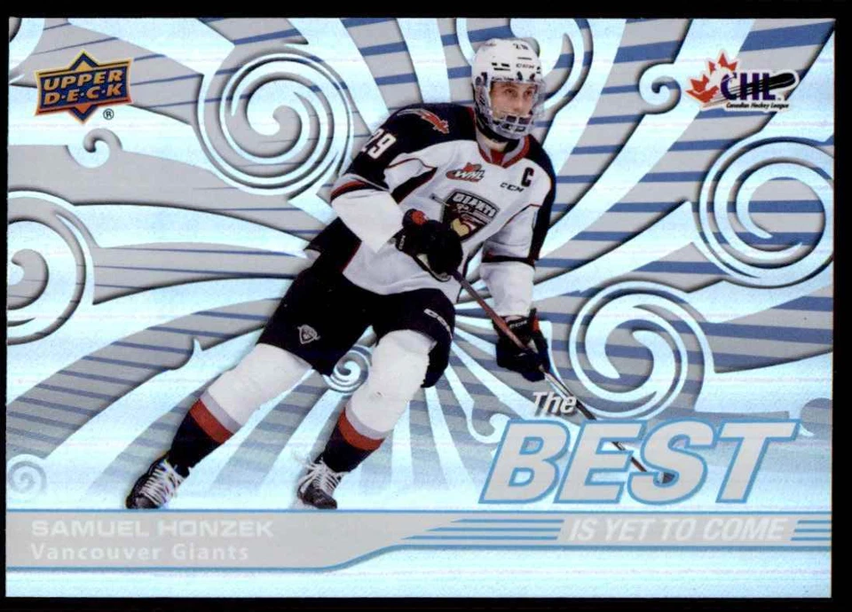 2023-24 UPPER DECK CHL THE BEST SAMUEL HONZEK VANCOUVER GIANTS #BYC-24 - Image 1 of 2