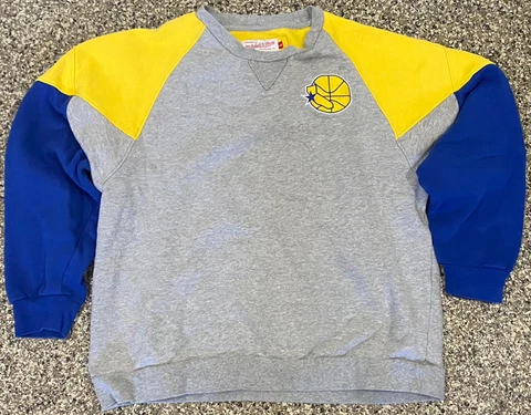 Mitchell & Ness Golden State Warriors Pull Over Sweater Hardwood Classics Large Cover