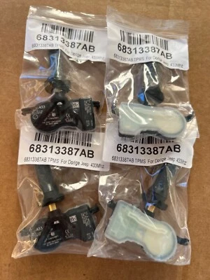NEW 4PCS 68313387AB TPMS For 2016-2021 Jeep Grand Cherokee Dodge Durango - Image 1 of 3
