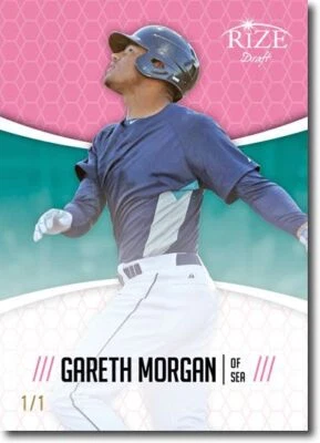 GARETH MORGAN 2014 Rize Rookie PINK BLANK BACK RC 1/1 - Image 1 of 2