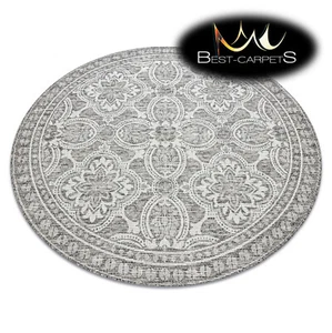 TRENDY STYLISH MODERN RUGS LOFT circle Ornament ivory silver taupe Best-Carpets - Picture 1 of 6