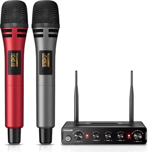TONOR TW350 Wireless Microphones for Singing,UHF Handheld Dynamic Karaoke Mics& - Picture 1 of 6