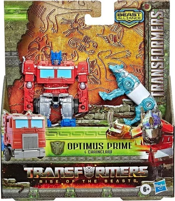 Transformers OPTIMUS PRIME Et CHAINCLAW 15Cm BEAST ALLIANCE Hasbro F4612 - Photo 1/4