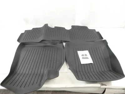 3Pc OEM Tesla All Weather Interior Floor Mats For 2021-2024 Model 3 SEE DESC - Image 1 of 4
