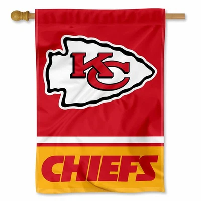 NFL Kansas City Chiefs House Flag and Banner - Image 1 of 4