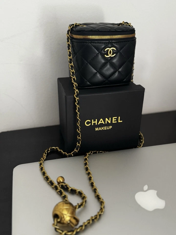 CHANEL Mini Vanity Case Vintage Cosmetic Makeup Box - Image 1 of 4