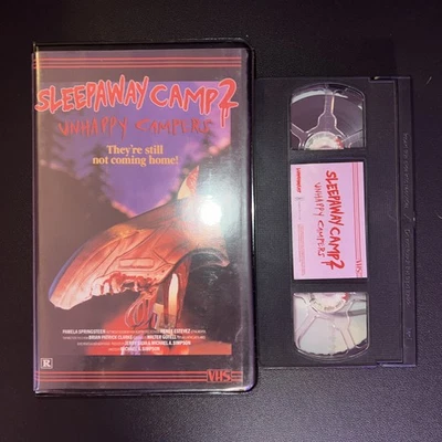 Sleepaway Camp 2 Vhs Lunchmeat Unhappy Campers Official Release Limited Horror - Image 1 of 4