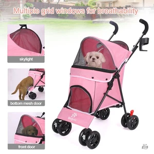 Passeggino Pieghevole Animali Domestici Cani e Gatti Leggero Multifunzione 2025 - Foto 1 di 13