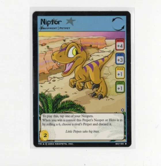 Neopets TCG Hannah and the Ice Caves - Niptor 84/150 - Wizards 2004 - Image 1 of 1