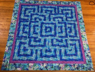 Timeless Treasures - Kit de edredón a rayas Dragonfly Illusion Foto 1 de 4