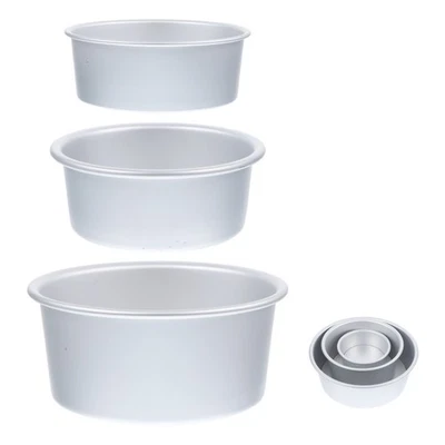  3 Pcs Vassoio Torta Stampo Di Cottura Antiaderente Stampi Per Torte - Immagine 1 di 4