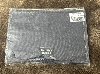 Jean Paul Gaultier Parfums Cluch  Tote Bag Jean Blue & Tan New - Image 1 of 4