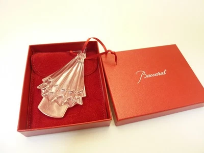 Baccarat Francia 2016 Anual Árbol Transparente Adorno de Navidad 2810277 Nuevo en Caja Foto 1 de 4