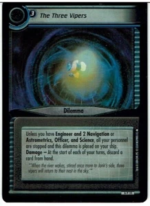 TAR TREK CCG 2E REFLEXIONES 2.0 FOIL CARD THE THREE VIPERS 6P10 ex - Imagen 1 de 1