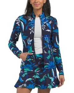 Neu mit Etikett Tommy Bahama ROMANTISCHE BLUMEN Langarm-Golfjacke mit durchgehendem Reißverschluss S M L XL - Bild 1 von 1