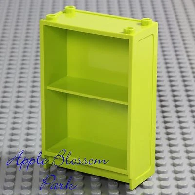LEGO Minifig Lime BOOK SHELF Girl Boy Elf Friends Green Story Bookcase Bookshelf - Image 1 of 3
