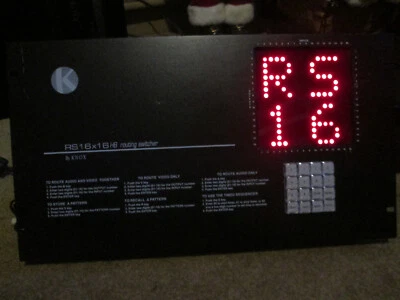 Conmutador de enrutamiento de audio y video KNOX RS16X1616HB Modelo: RS16x16HB RS 16X16 HB Foto 1 de 4