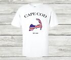 Cape Cod American Flag USA  Cotton T-Shirt
