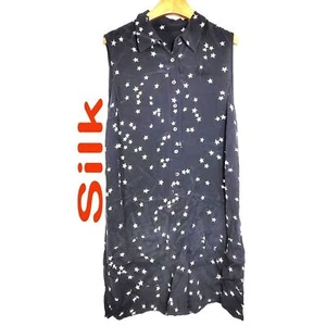 Vestido de mujer 100 % seda talla M manga corta SDK381 - Imagen 1 de 4