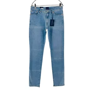 GANT MAXEN Mens Blue Stretch Extra Slim Fit Jeans W33 L34 - Picture 1 of 18