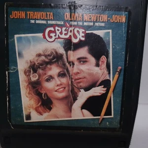 Grease Original Movie Soundtrack 8T-2-4002 RSO Records 8 Track Cartridge Tape - Imagen 1 de 12