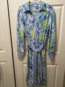 Vestido Isaac Mizrahi Live Cuello Botón Delantero con Corbata-Azul-Pequeño-NUEVO-A686928 - Imagen 1 de 2