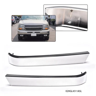Fit For 03-07 Chevrolet Silverado Front Bumper Grille Grill Molding Filler Trims - Изображение 1 из 4