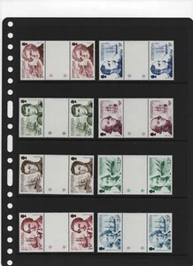 ST HELENA 1986 SG488-500  EXPLORES  GUTTER PAIRS MNH FULL 13 STAMP SET - Picture 1 of 2