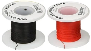 100ft Black and 100ft Red 30 Gauge Wire Wrap Solid Kynar Wire, PVDF Insulation - Picture 1 of 1