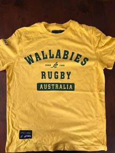 Camiseta de apoyo con logotipo dorado de rugby Wallabies para hombre, tallas solo M XL - Imagen 1 de 1