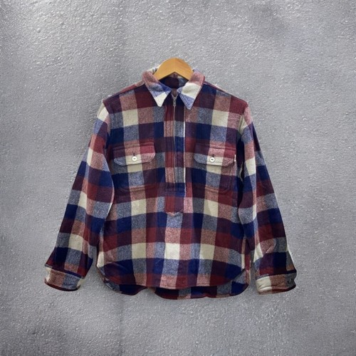 A BATHING APE (BAPE) A BATHING APE ANNI 90 Mezza Zip Giacca Taglia M Lana Multicolore Check Uomo #DL 17B