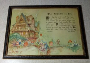 Antique 1927 The Buzza Co. - Edgar Guest "Old Friends And New" Friendship Tavern - Picture 1 of 11