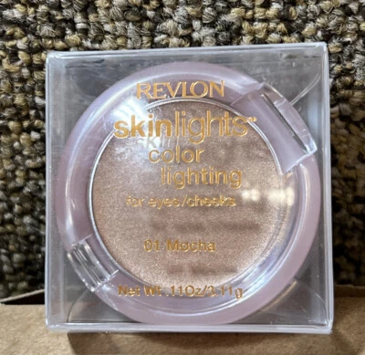 REVLON-SKIN LIGHTS  COLOR LIGHTING FOR EYES /CHEEKS ~01 MOCHA  .11 OZ. NIB - Image 1 of 3