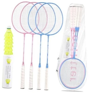 Sports Badminton Racket Set for Backyard Games, Including 4 Rackets, 2 Players - Picture 1 of 7