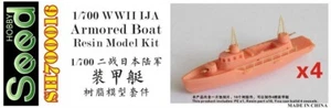 SEEDHOBBY SH700016 1/700 WWII IJA Armored Boat (4 vessels) Resin Model Kit - Picture 1 of 2