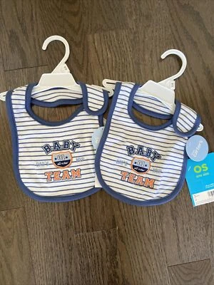 NEW Carter's Lot Of 2 Baby Boys Bib “Dad’s MVP” Baby Team #1 All Star One Size - Image 1 of 4