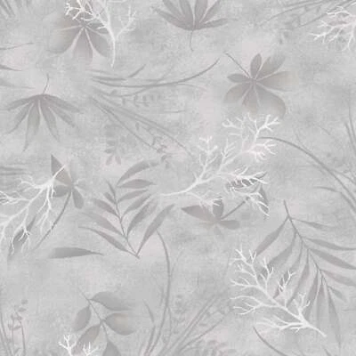MARCUS BROTHERS COLLECTION 108" Gray Leaves Wide Back