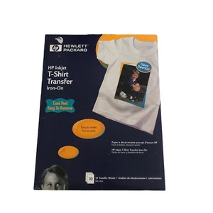 HP Iron-On Transfers 8-1/2 x 11 White Pack Of 10 C6049A - Picture 1 of 2