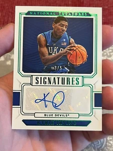 2019 Panini National Treasures Collegiate Kyrie Irving Signatures 3/5 - Picture 1 of 2
