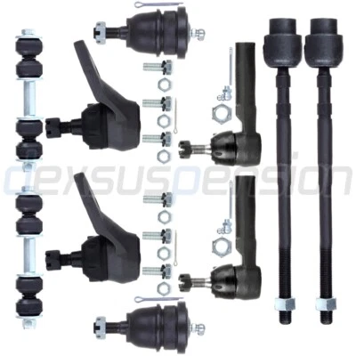Front Rear Suspension Kit Ball Joint Tie Rods Sway Bars Fits Buick LeSabre FWD Foto 1 de 4