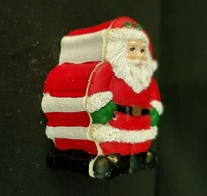 Christmas Santa Claus Resin Trinket Gift Box 2-1/2" T x 2" W x 1" D New - Bild 1 von 8